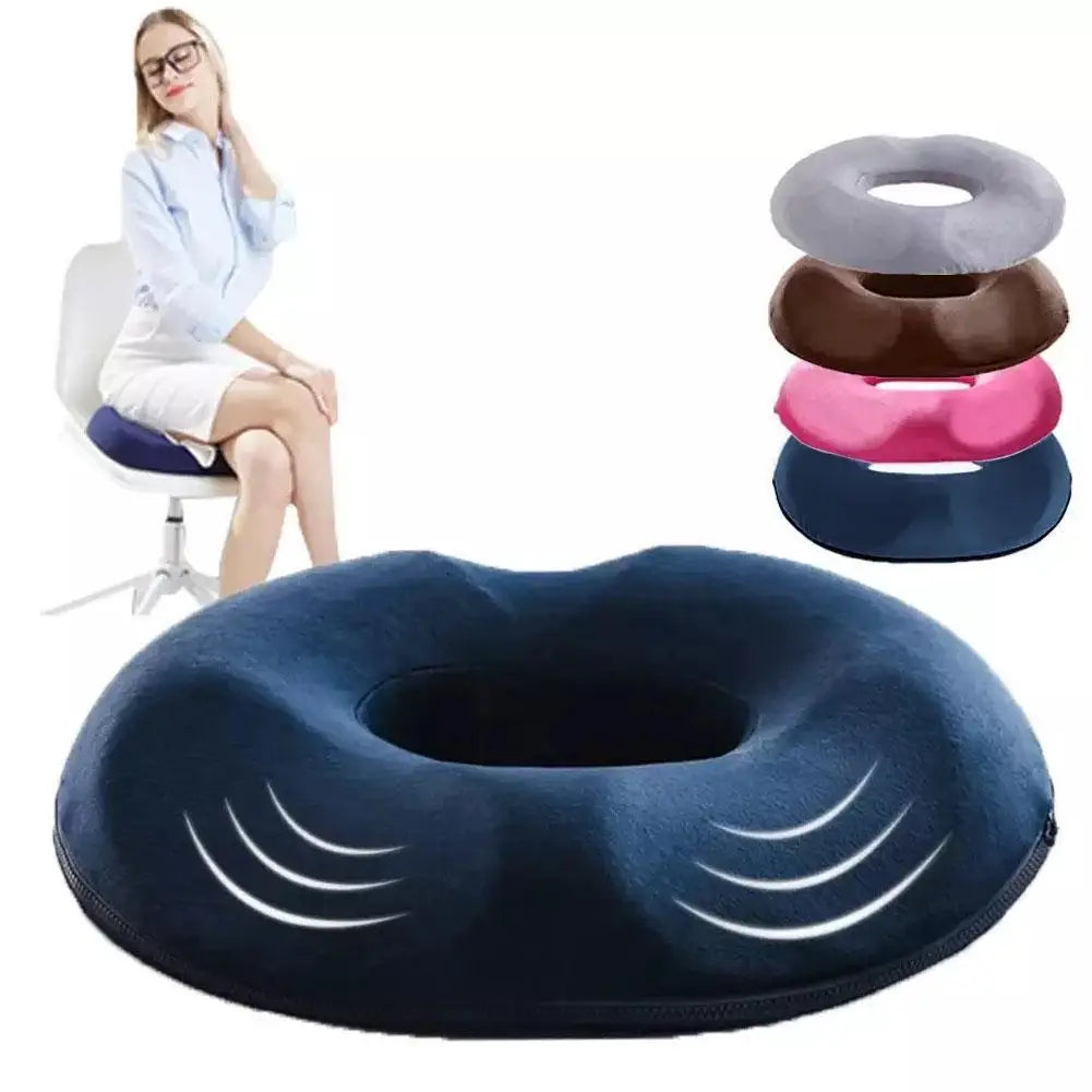 Donut Pillow Hemorrhoid Seat Cushion – Orthopedic Memory Foam for Tailbone, Coccyx & Prostate Relief