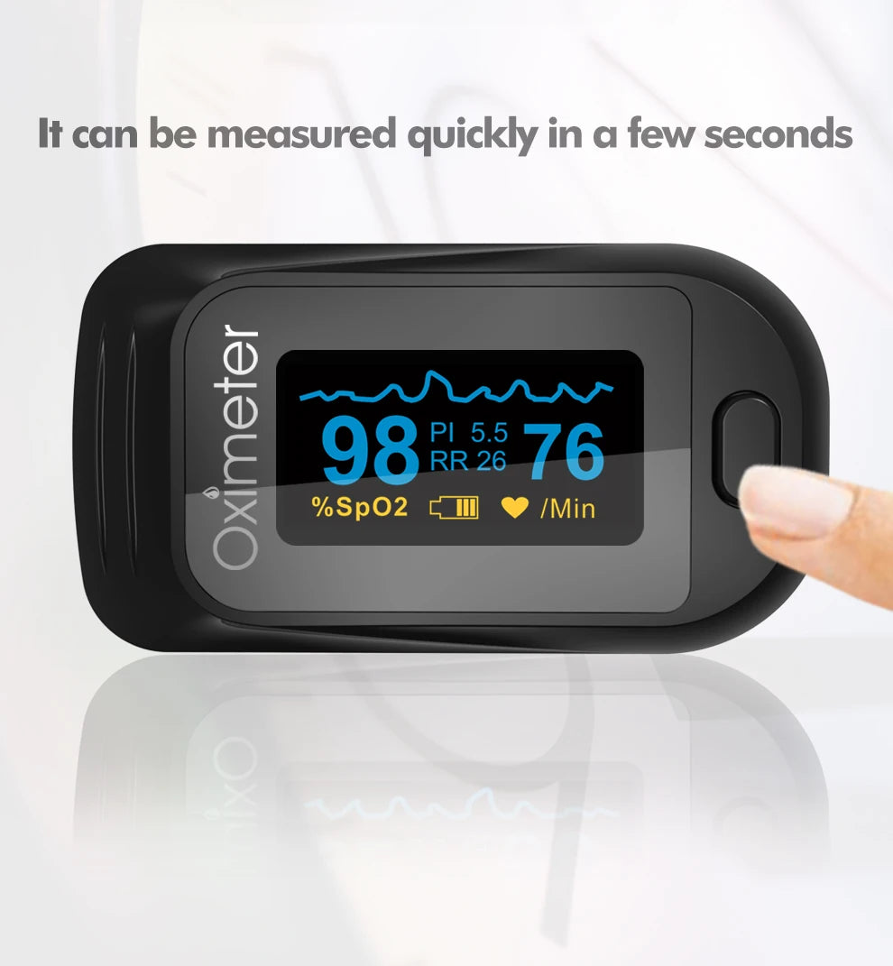 KIUZOU Finger Pulse Oximeter – OLED Blood Oxygen & Heart Rate Monitor - Image 5