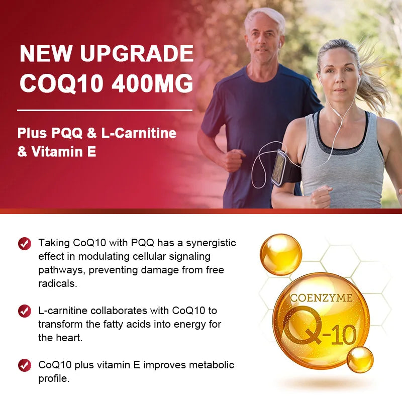 120PCS Coenzyme Q10 Capsules – High Absorption COQ10 for Energy & Heart Health - Image 9