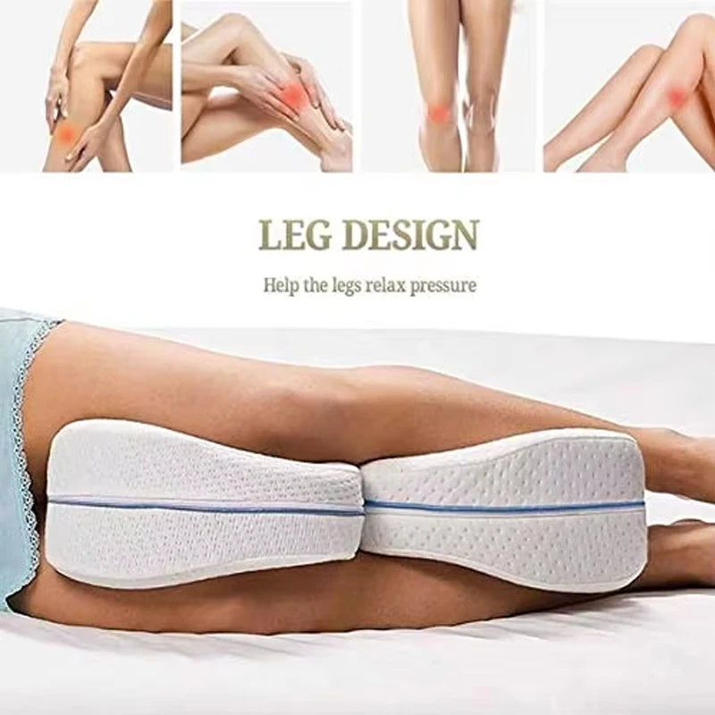 Memory Foam Leg Pillow – Sciatica Relief & Lower Back Support Cushion - Image 5