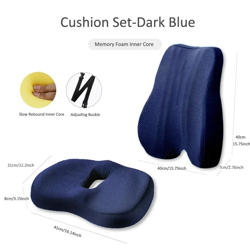 Orthopedic Memory Foam Cushion Set – Full Support for Coccyx, Lumbar & Hips - Image 10