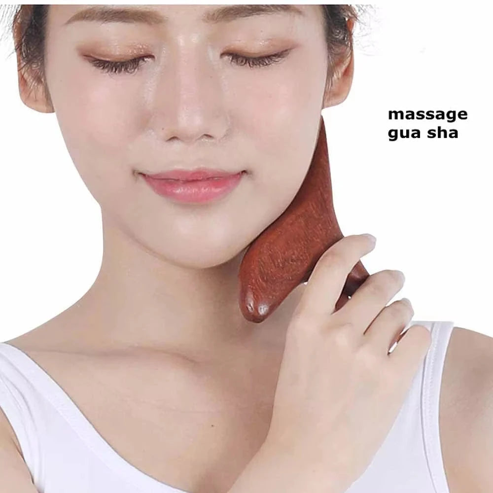 Wooden Trigger Point Massage Tool – Gua Sha for Neck, Foot & Full Body - Image 3