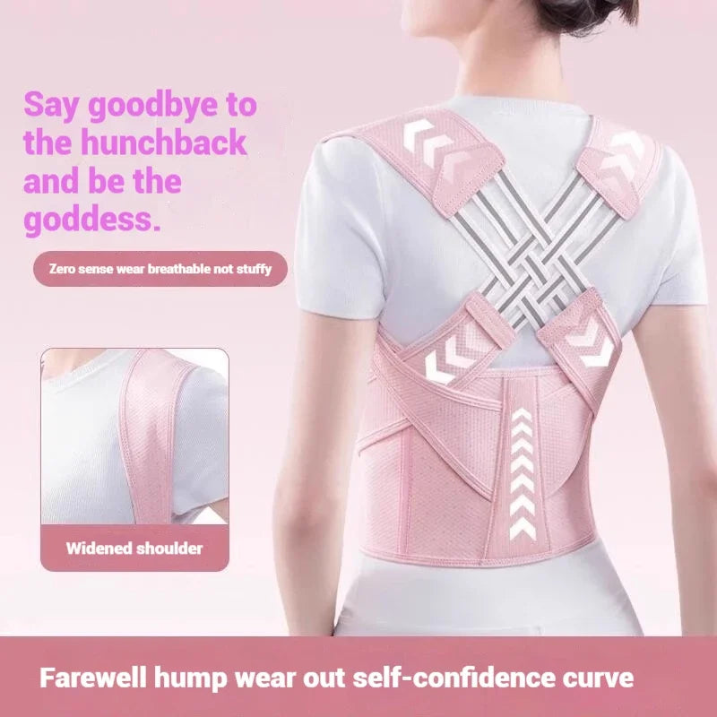 Adjustable Back Posture Corrector – Shoulder Brace & Spine Support for Men and Women