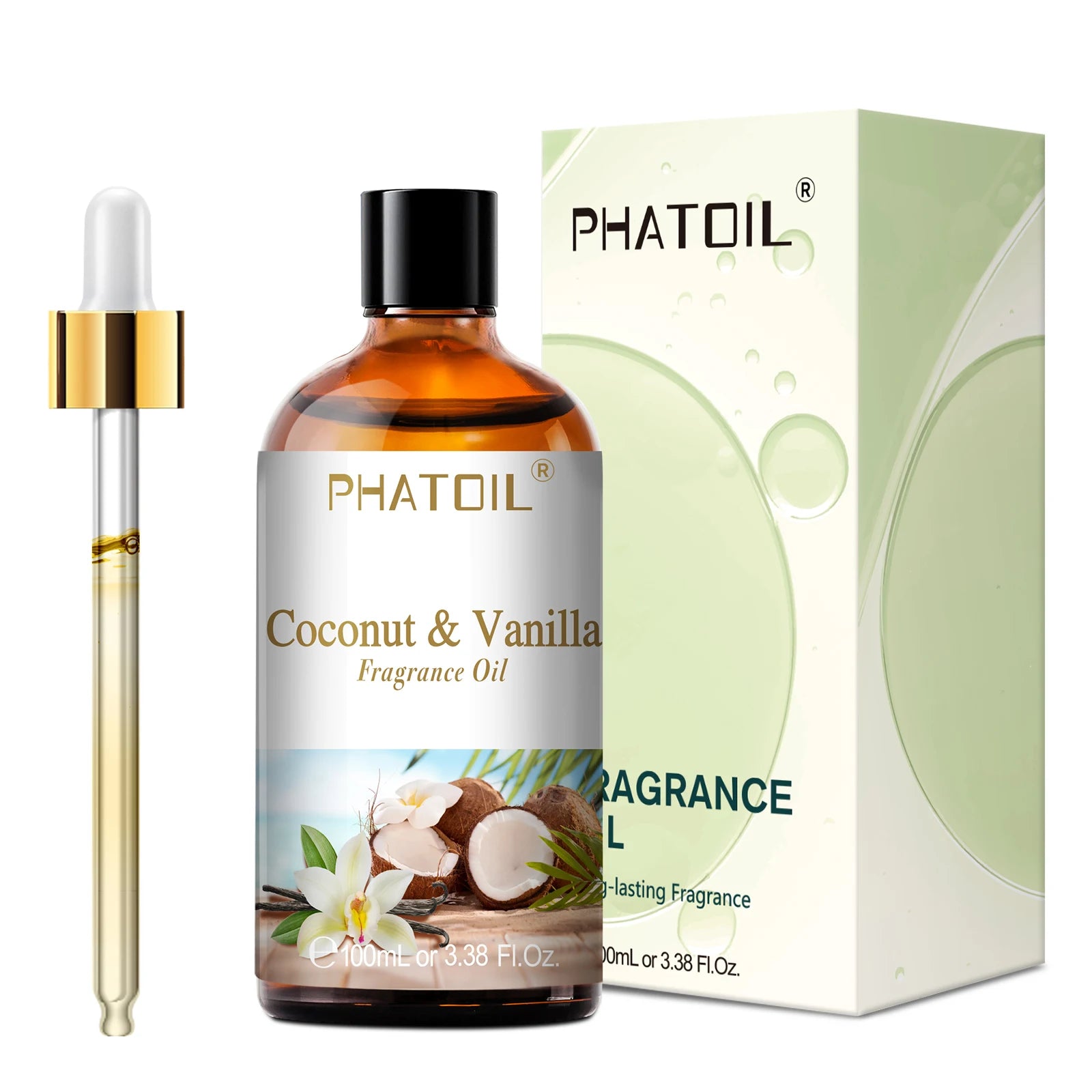 PHATOIL 100ml Fragrance Oil – Coconut & Vanilla, Bubble Gum, Sea Breeze & White Musk Scents - Image 27