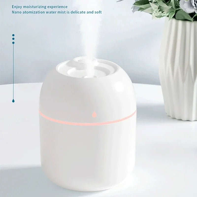 Portable 220ml Mini Mist Humidifier – H2O Spray Cup with Aroma Diffuser & USB Power - Image 3
