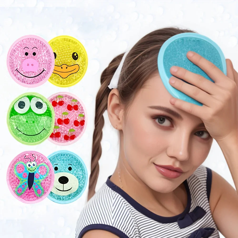 Reusable Cartoon Gel Ice Pack – Dual Hot & Cold Compress with Soothing & Revitalizing Relief