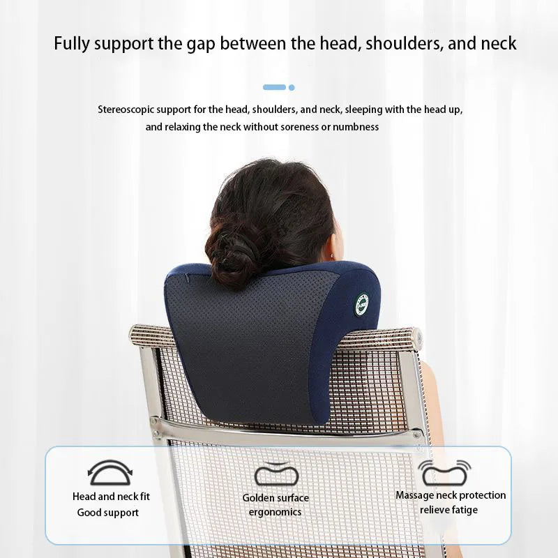 Neck Support Office Rest Lunch Break Pillow – Memory Foam Nap Pillow for Travel & Desk Use - Image 4