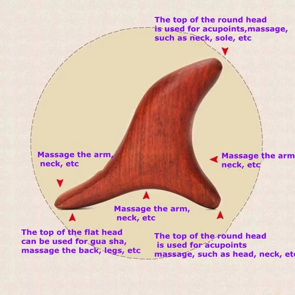 Wooden Trigger Point Massage Tool – Gua Sha for Neck, Foot & Full Body - Image 5