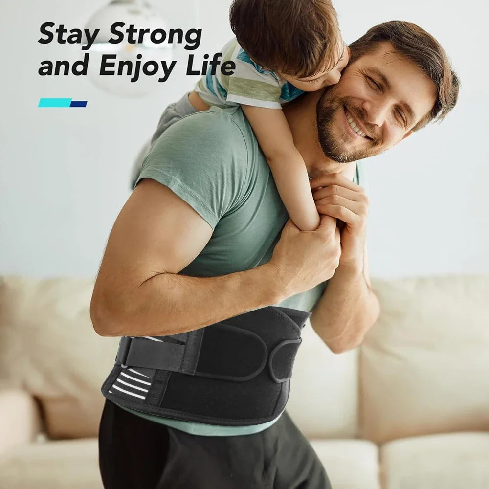 Lower Back Support Brace – Breathable Lumbar Belt with Large Support Pad for Men & Women - Image 6