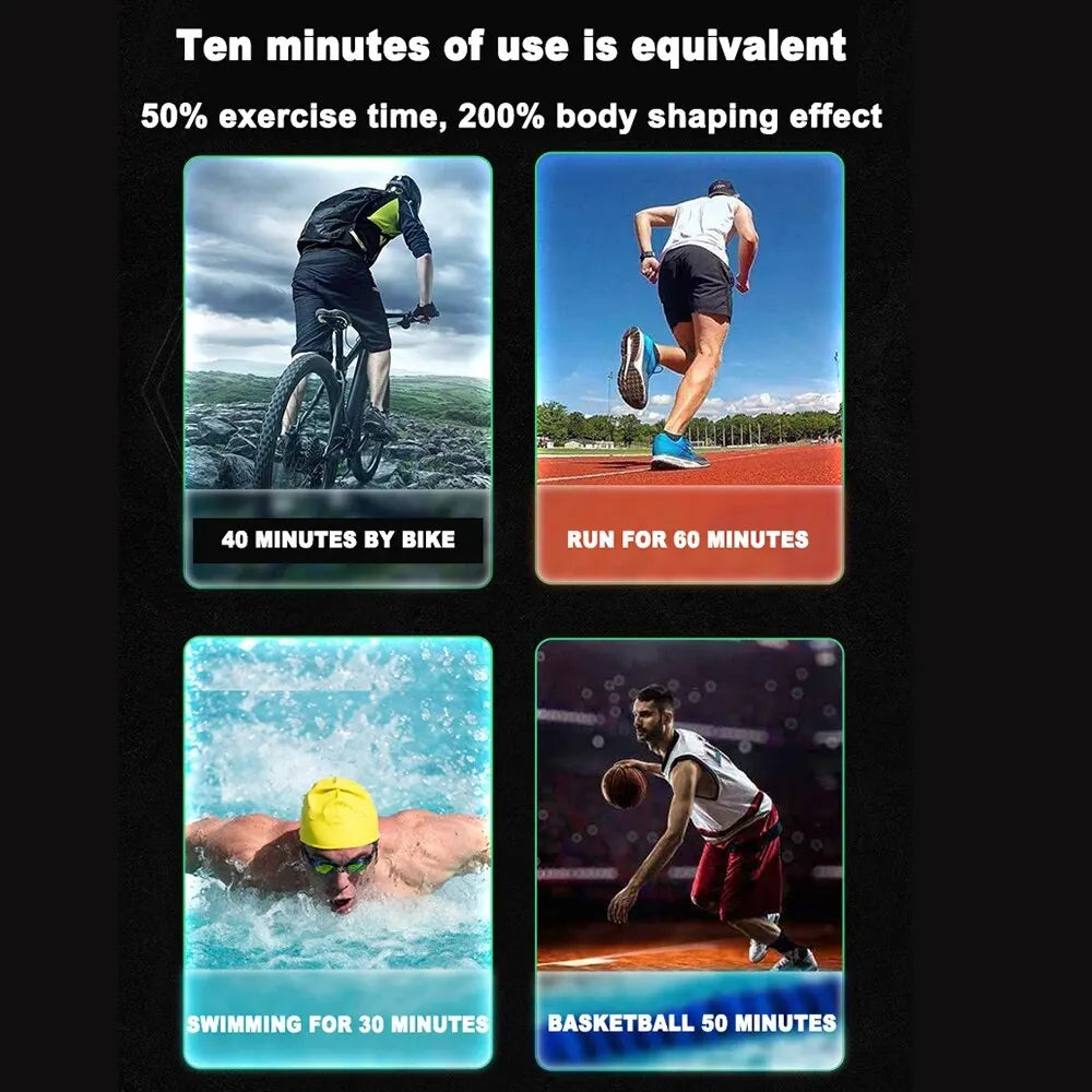 USB Rechargeable Abdominal Muscle Trainer – Portable EMS Fitness Belt - Image 4