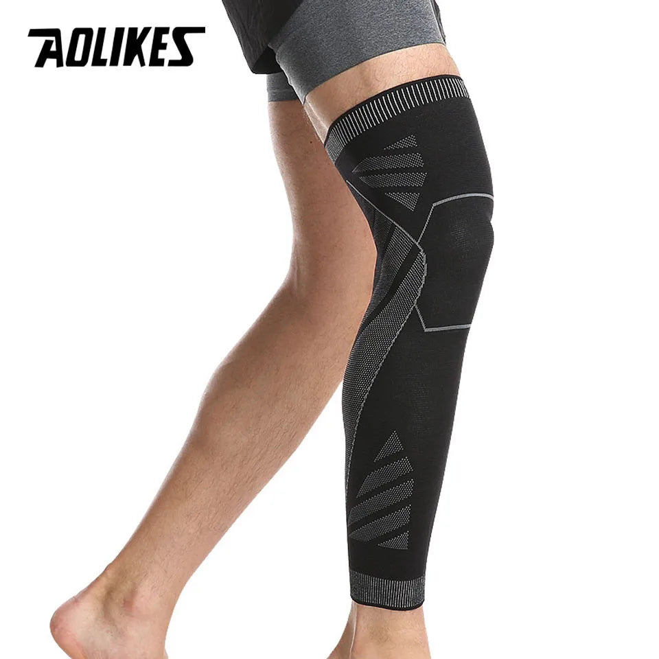 AOLIKES Long Leg Compression Sleeves – Full Knee Support for Sports & Pain Relief - Image 3
