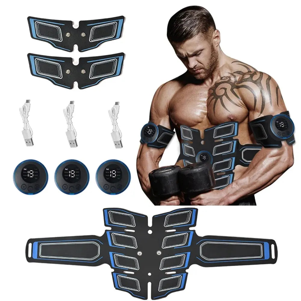 USB Rechargeable Abdominal Muscle Trainer – Portable EMS Fitness Belt - Image 5
