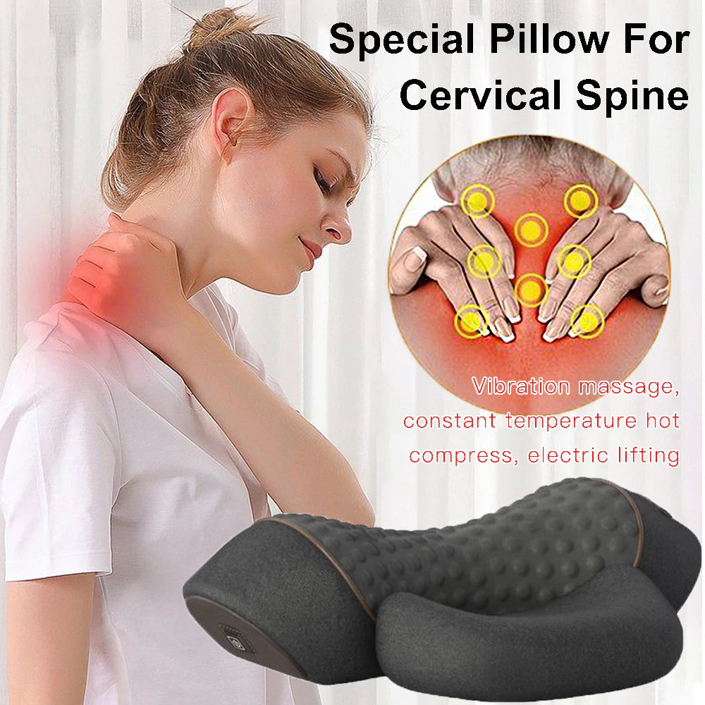 Electric Neck Massager Pillow – Cervical Support with Heat & Vibration Therapy - Image 3