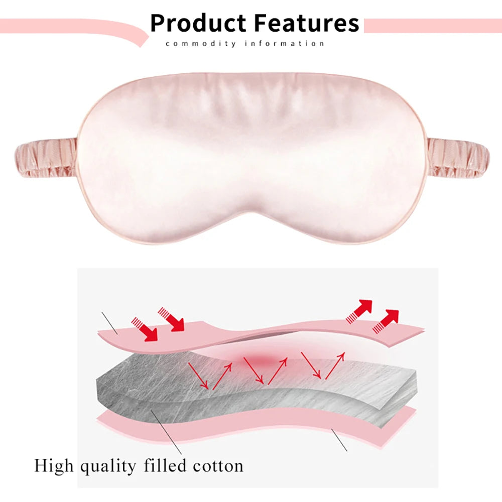 100% Pure Silk Double-Sided Eye Mask – Luxury Sleep Shade for Light Blocking & Comfort - Image 5