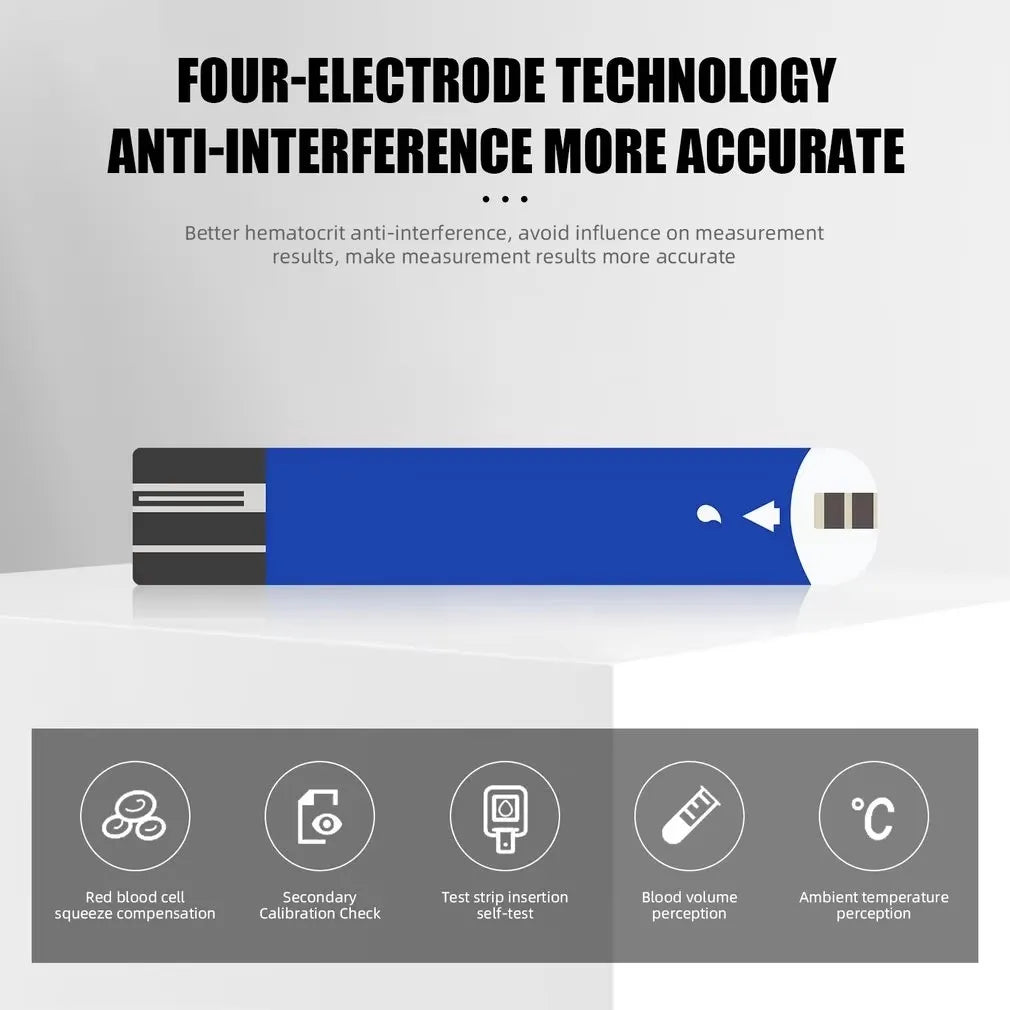 50PCS Blood Glucose Test Strips & 150PCS Lancets – Compatible with G-425 Series Glucose Meters - Image 3