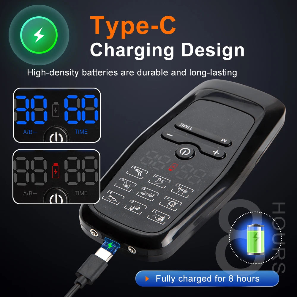 TENS EMS Digital Therapy Machine – Electric Muscle Stimulator & Slimming Massager - Image 5