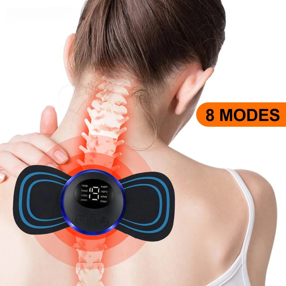 1PC Smart Mini Neck Massager Sticker – USB Rechargeable Portable Shoulder & Neck Massager - Image 2