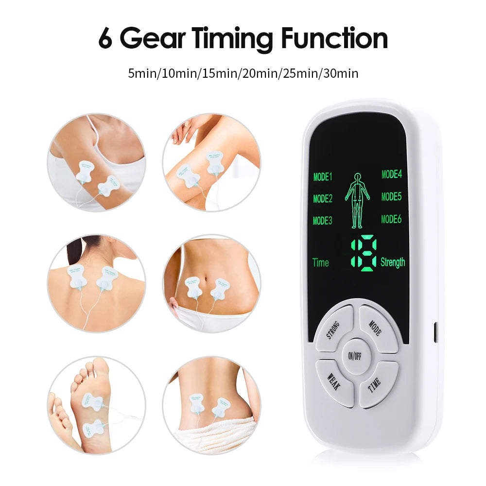 EMS Pulse Electric Muscle Stimulator – Digital TENS Physiotherapy Massager - Image 3