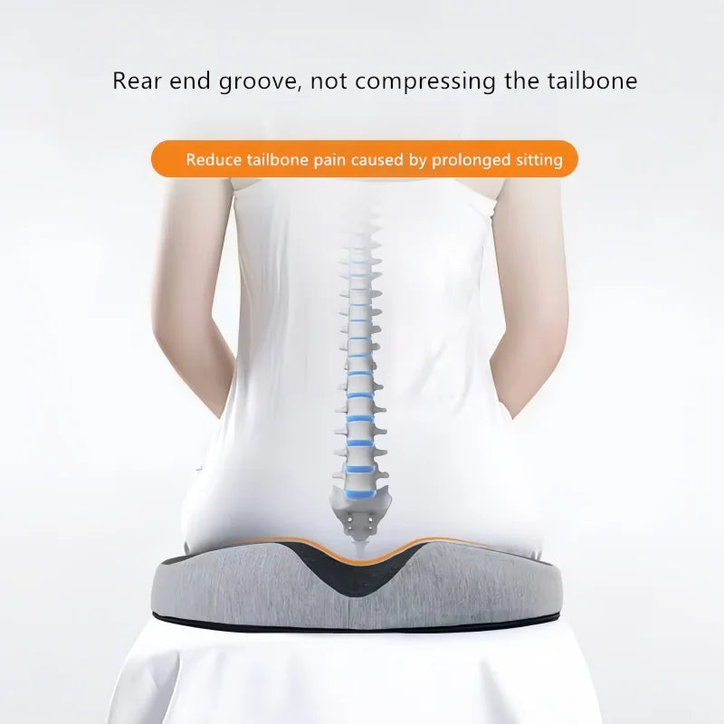 Portable Memory Foam Seat Cushion – Post-Hemorrhoid & Pain Relief Travel Pad - Image 4