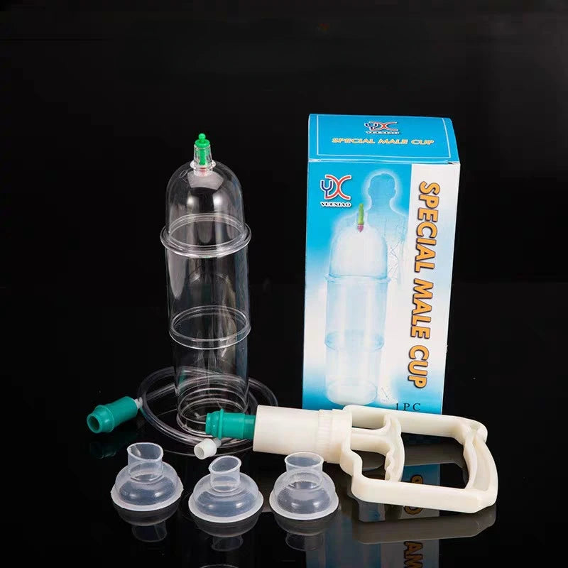 Men’s Vacuum Cupping Set with Pump Gun – Body Massage Suction Cups for Detox, Anti-Cellulite & Wellness Therapy