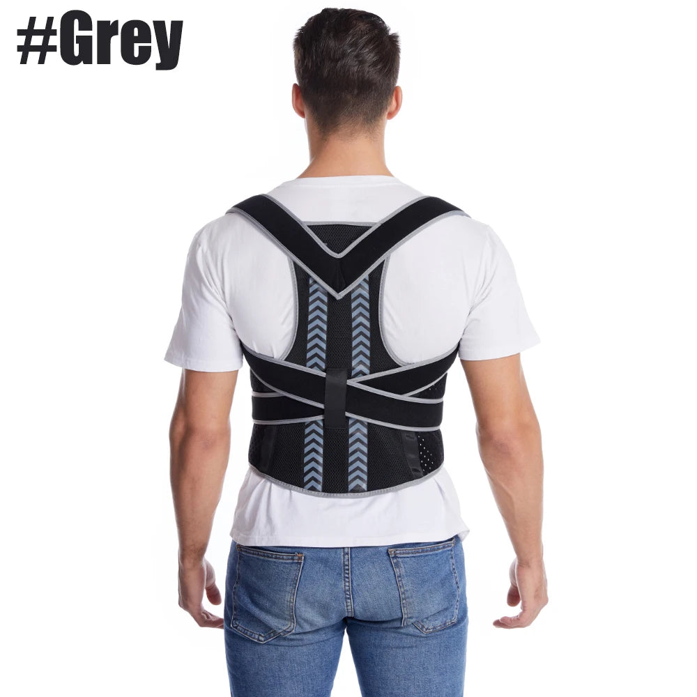 Straight Back Posture Corrector – Adjustable Shoulder & Lumbar Support Brace with Spine Plate - Image 8