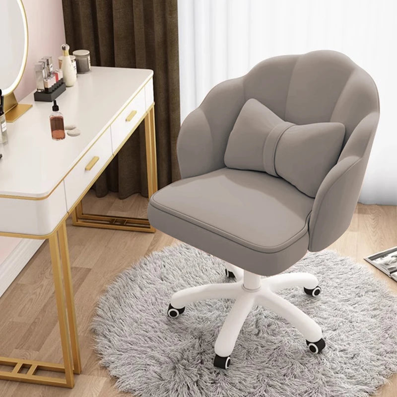 Cute Petal Velvet Desk Chair – Butterfly Design with Bow Cushion - Image 9