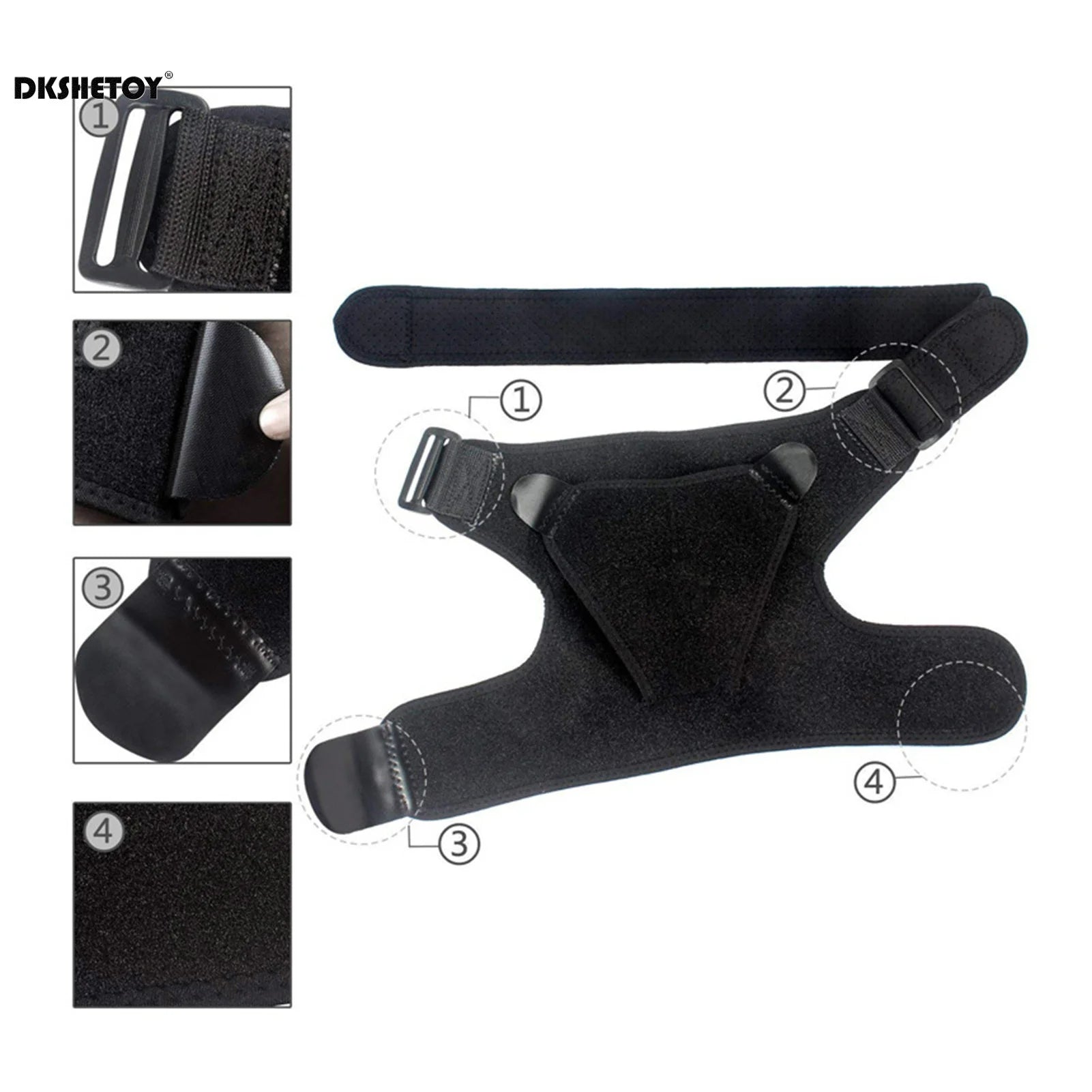 Adjustable Shoulder Brace – Rotator Cuff Support for Injury Recovery - Image 5