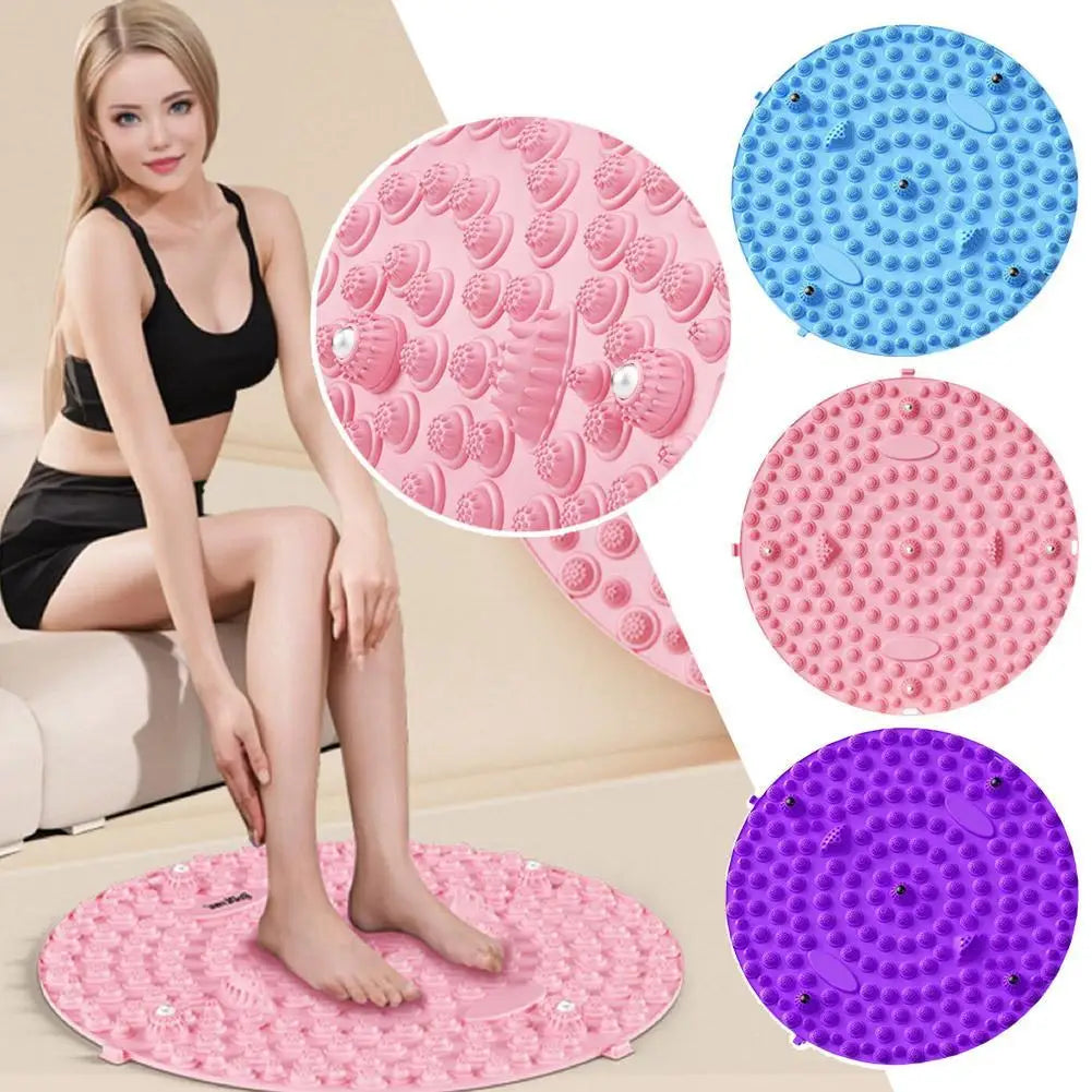 Foot Yoga Massage Acupressure Mat – Muscle Relaxation & Foot Reflexology Training Board