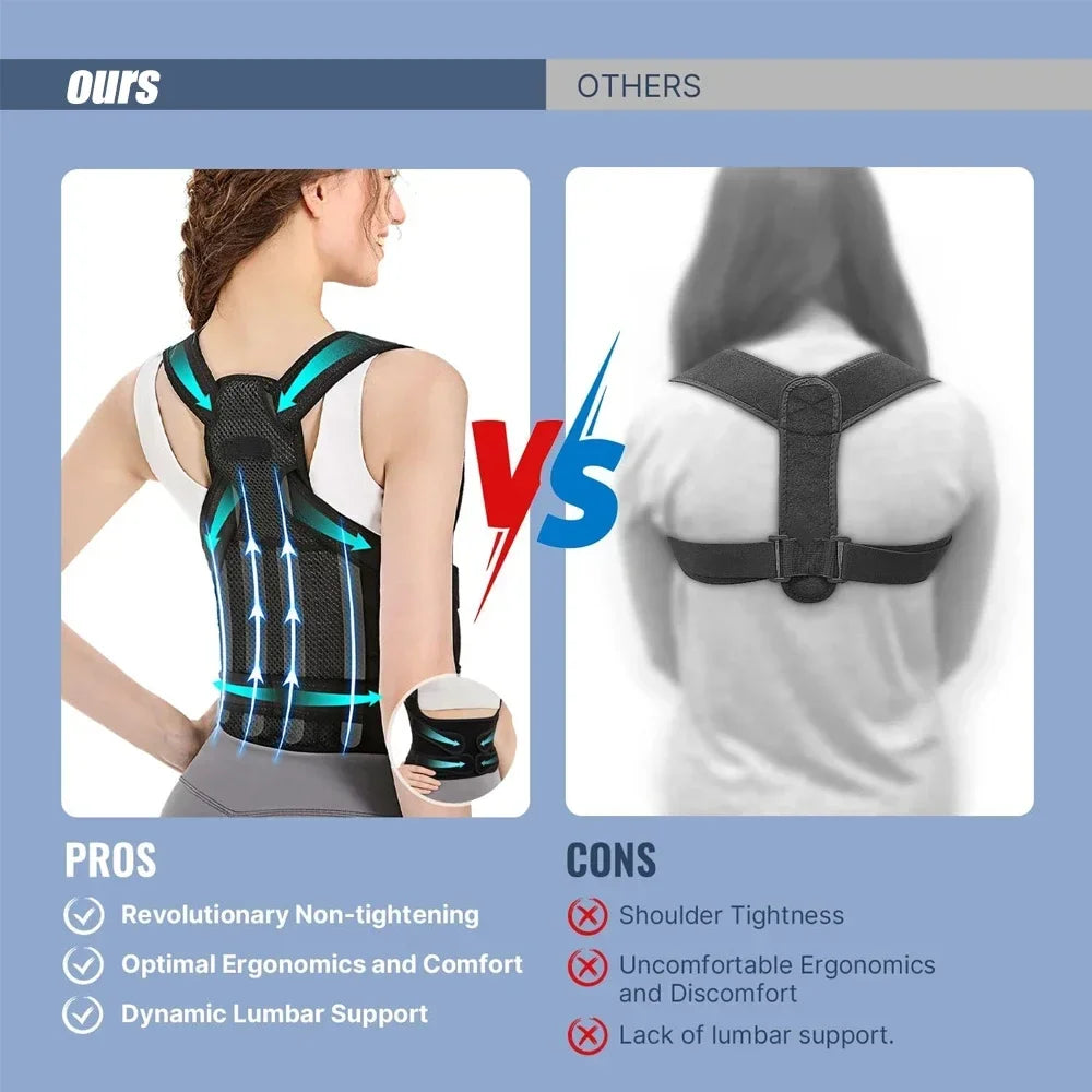 Orthopedic Posture Corrector – Adjustable Upper Back Brace for Men & Women - Image 3