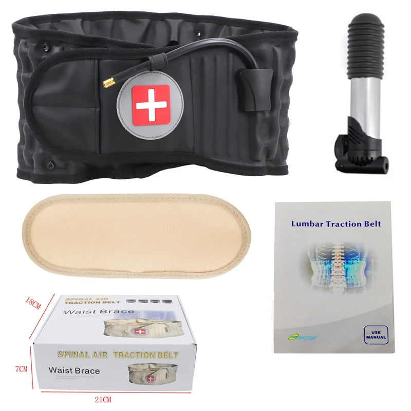 Lumbar Decompression Back Belt – Air Traction Brace for Spinal Relief - Image 10
