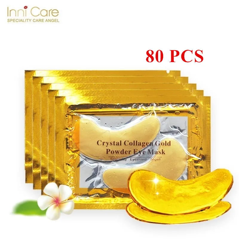 InniCare Crystal Collagen Gold Eye Mask – 50/60/80/100 Pcs - Image 7