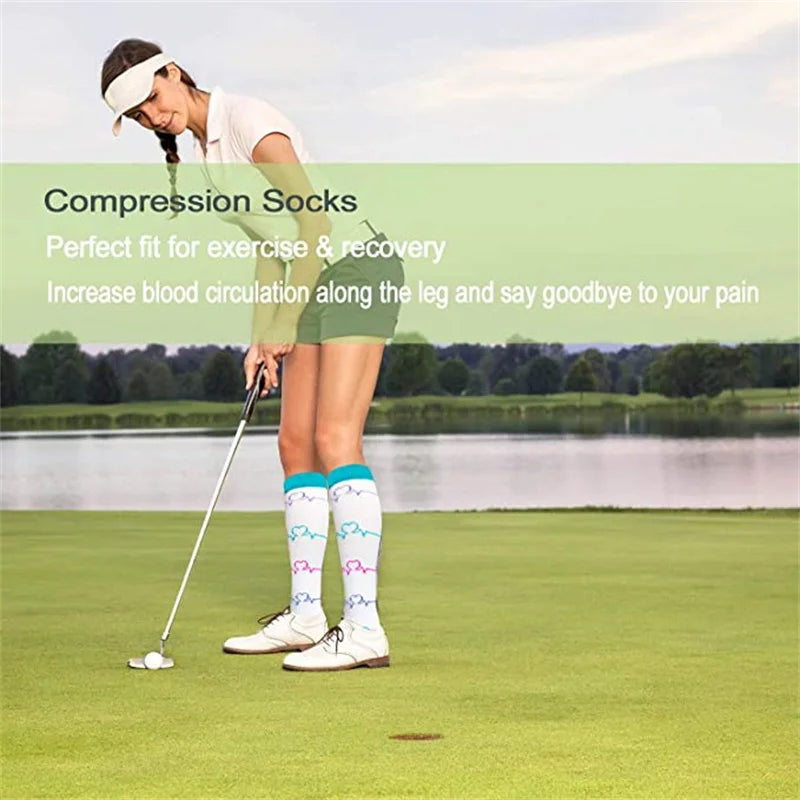 49 Styles Sports Compression Socks – Unisex Running, Cycling & Travel Support Socks - Image 4