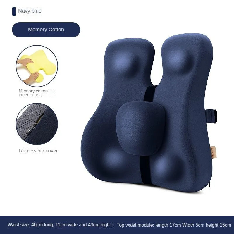 Orthopedic Back Cushion – Memory Foam Lumbar Support Pillow for Chair, Car & Sofa - Image 12