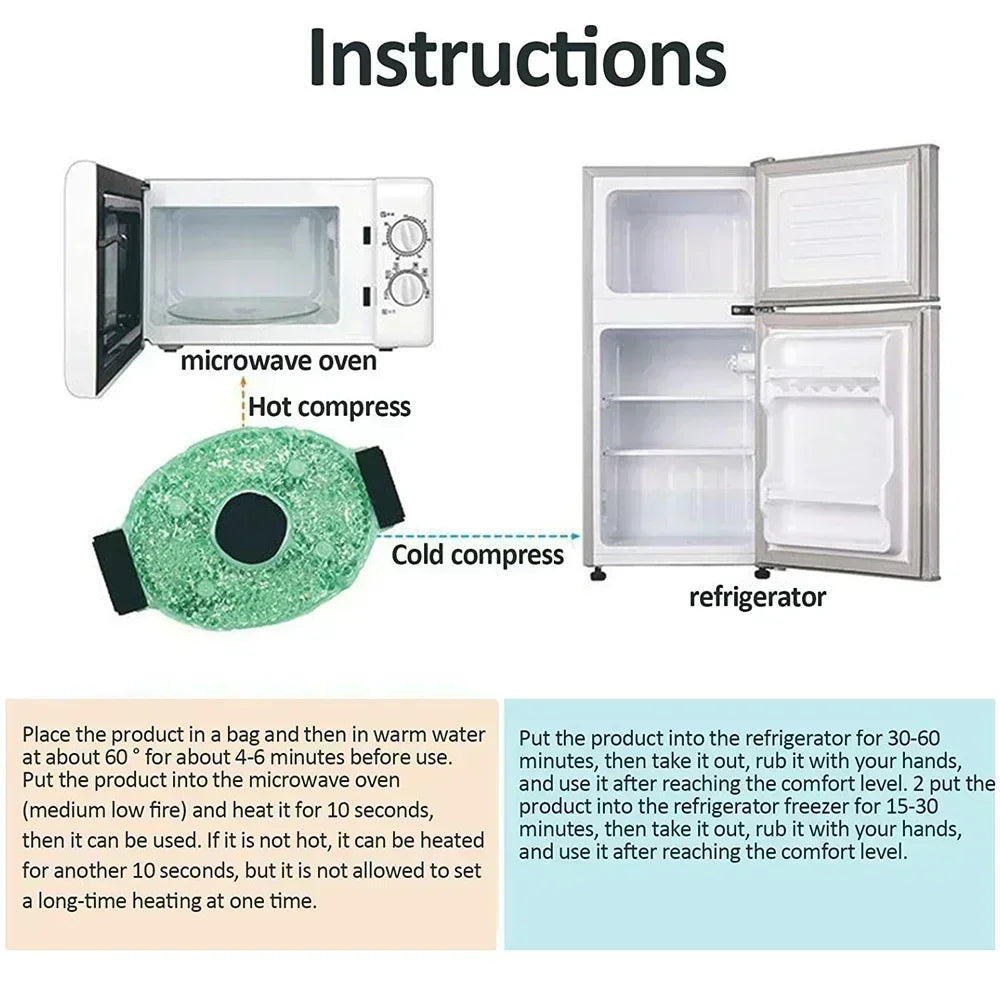 Silver-Purple Cooling Knee Brace – Adjustable Hot & Cold Compress Wrap - Image 5