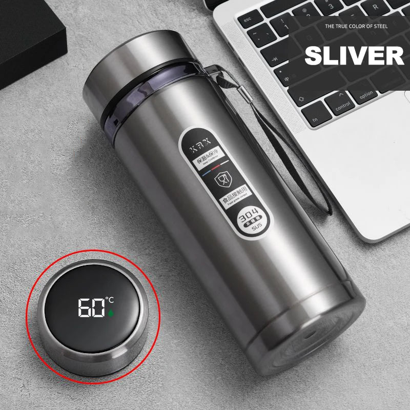 Stainless Steel Thermos Bottle with LED Temperature Display – 500ml–1L Vacuum Flask - Image 9