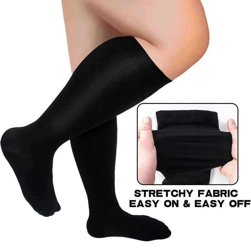 Unisex Compression Socks – Knee-High Support for Varicose Veins, Sports, Travel & Pain Relief - Image 4