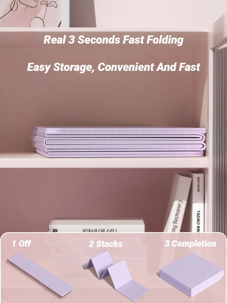 Foldable Yoga Mat – Eco-Friendly, Double-Sided Non-Slip Travel Mat for Pilates, Dance & Floor Workouts - Image 5