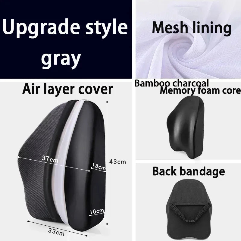 Memory Foam Seat Cushion Set – Orthopedic Support for Coccyx, Lumbar & Hemorrhoid Relief - Image 19