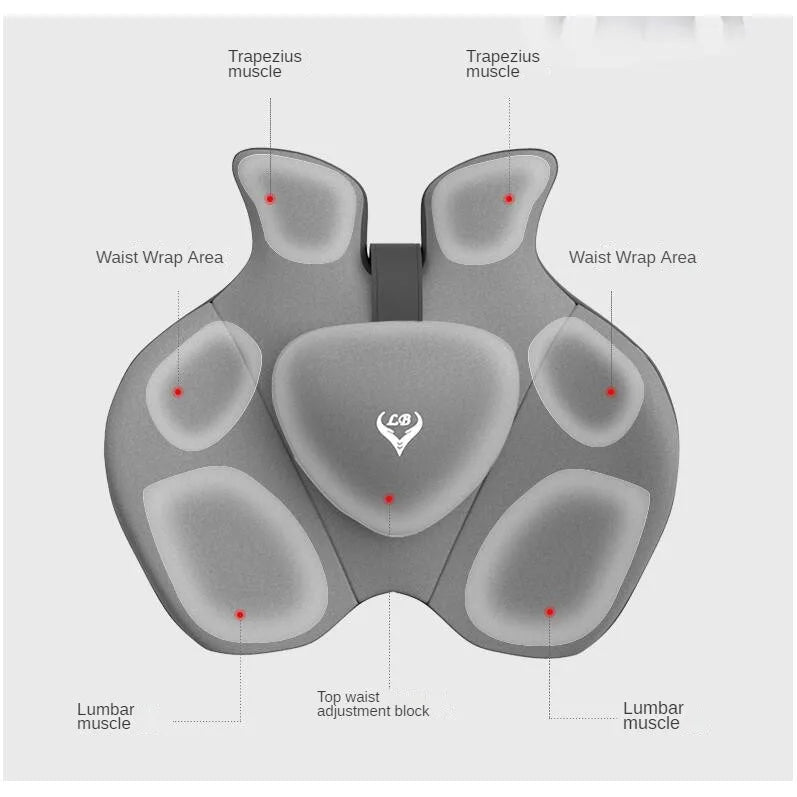 Memory Foam Seat & Back Support Pillow Set – Orthopedic Relief for Coccyx, Hip & Lumbar - Image 4