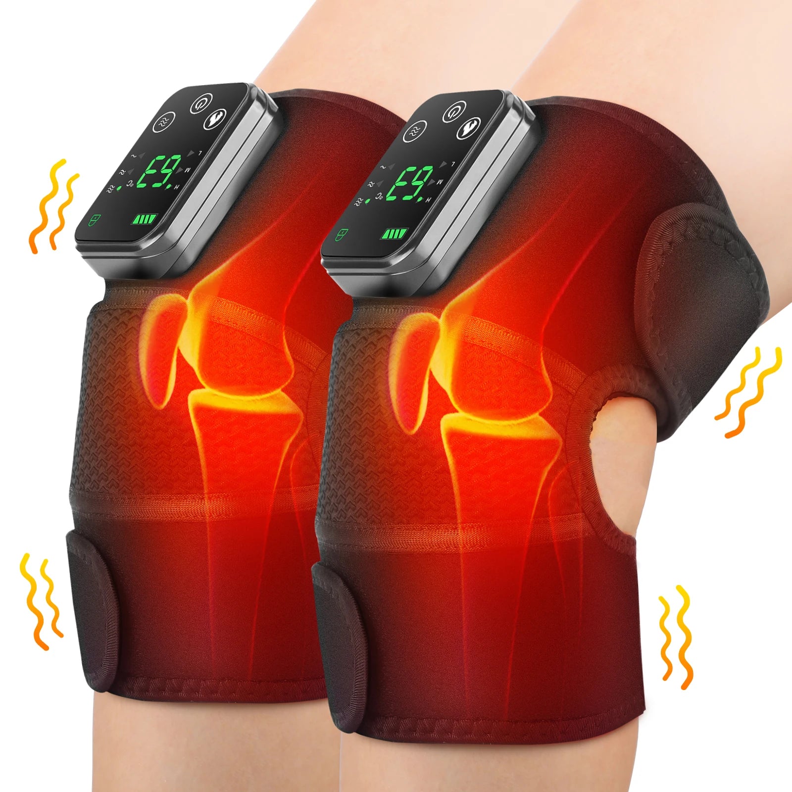 3-in-1 Heated Knee Massager – Wireless Massage Belt for Knee, Shoulder & Elbow - Image 6