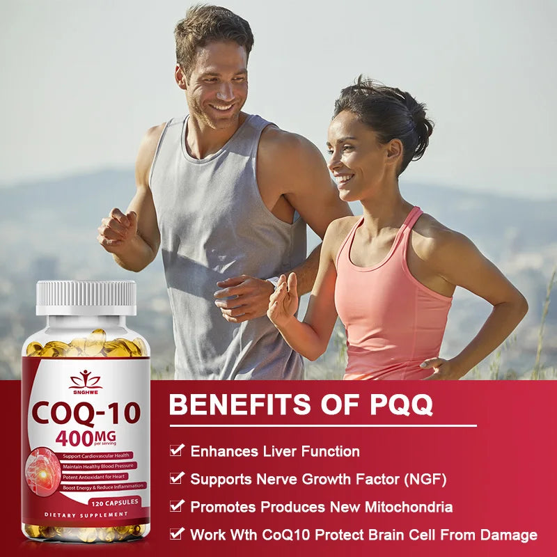 120PCS Coenzyme Q10 Capsules – High Absorption COQ10 for Energy & Heart Health - Image 10
