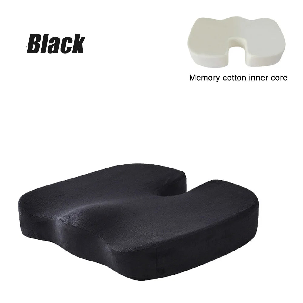 Travel Memory Foam Seat Cushion – U-Shaped Orthopedic Pillow for Hip & Tailbone Support - Image 8