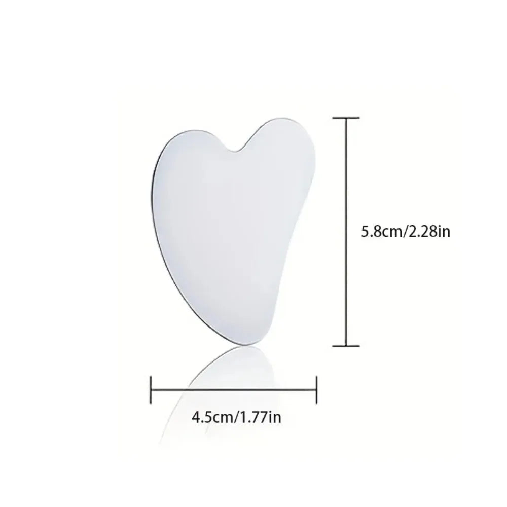 Heart-Shaped Gua Sha Board – Stainless Steel Muscle Massage Tool - Image 4