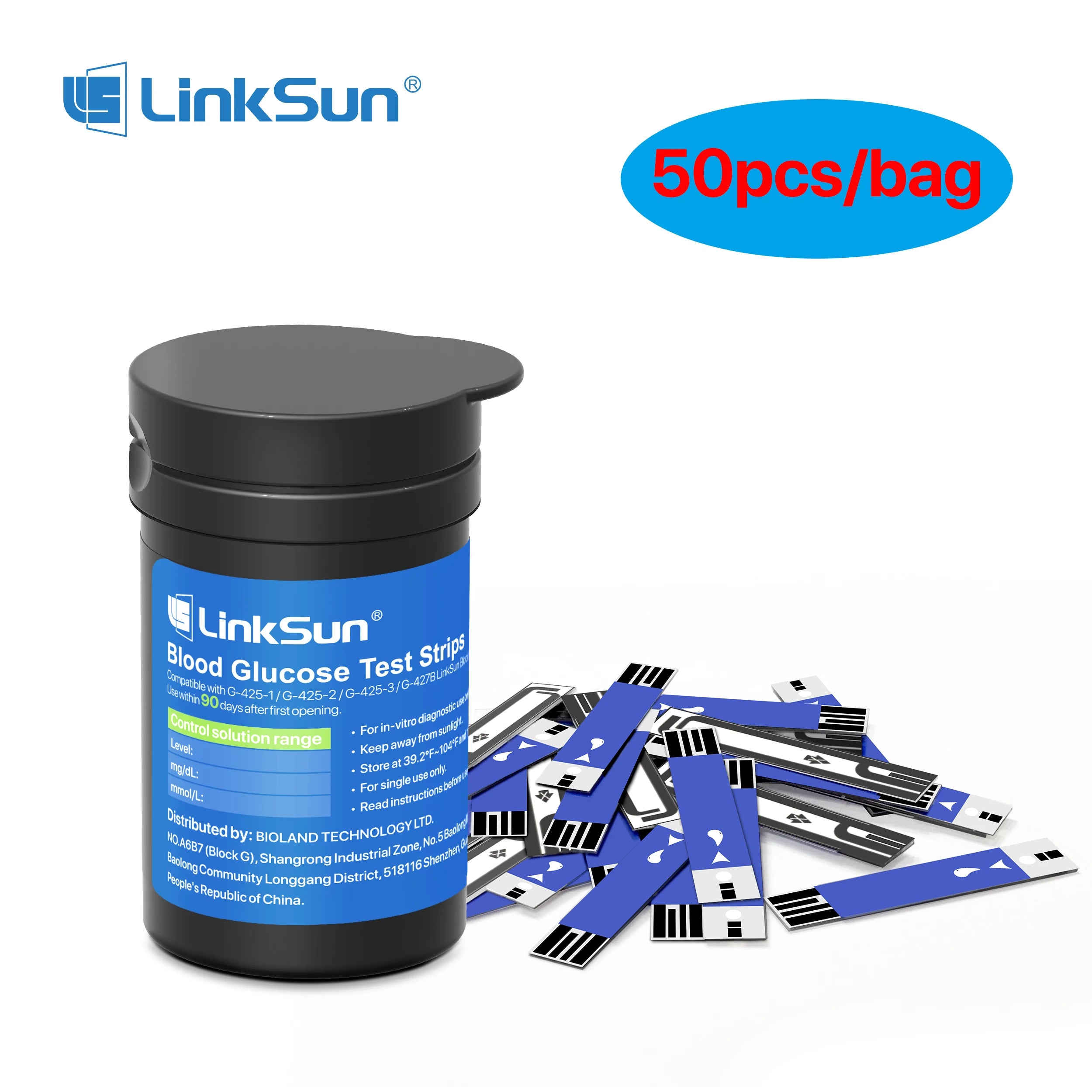 50PCS Blood Glucose Test Strips & 150PCS Lancets – Compatible with G-425 Series Glucose Meters - Image 7