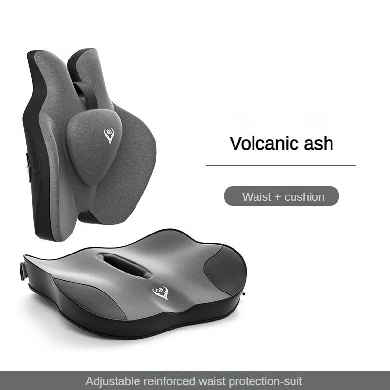 Memory Foam Seat & Back Support Pillow Set – Orthopedic Relief for Coccyx, Hip & Lumbar - Image 9