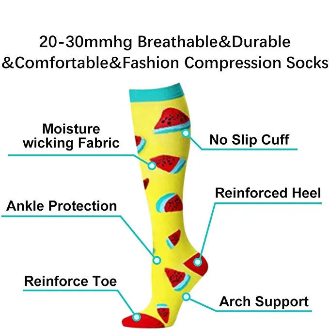 1 PCS Unisex Compression Stockings – Medical & Athletic Support for Edema, Diabetes, Varicose Veins, and Sports - Image 3
