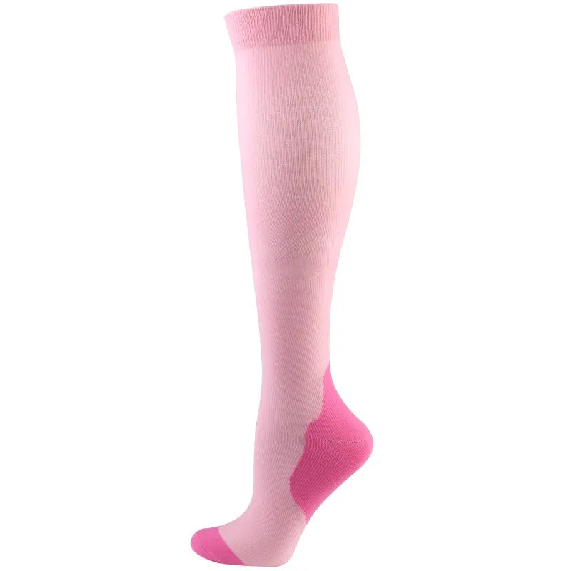 20–30mmHg Compression Socks – Pink Knee-High Stockings for Varicose Veins, Pain Relief & Circulation Support - Image 23