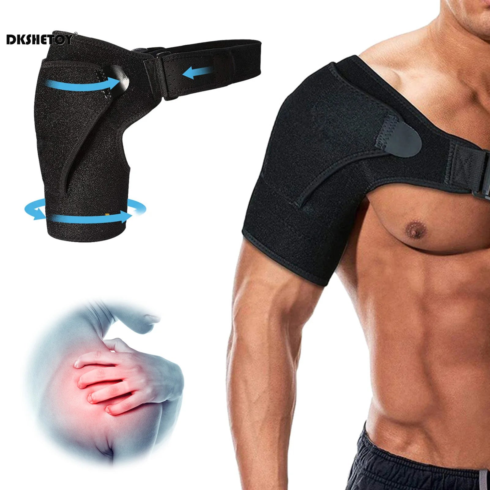 Adjustable Shoulder Brace – Rotator Cuff Support for Injury Recovery - Image 6