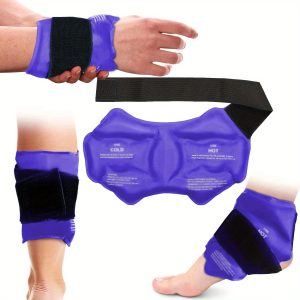 Ankle Brace Ice Pack Wrap – Reusable Hot & Cold Therapy Gel Support for Pain Relief & Sprains