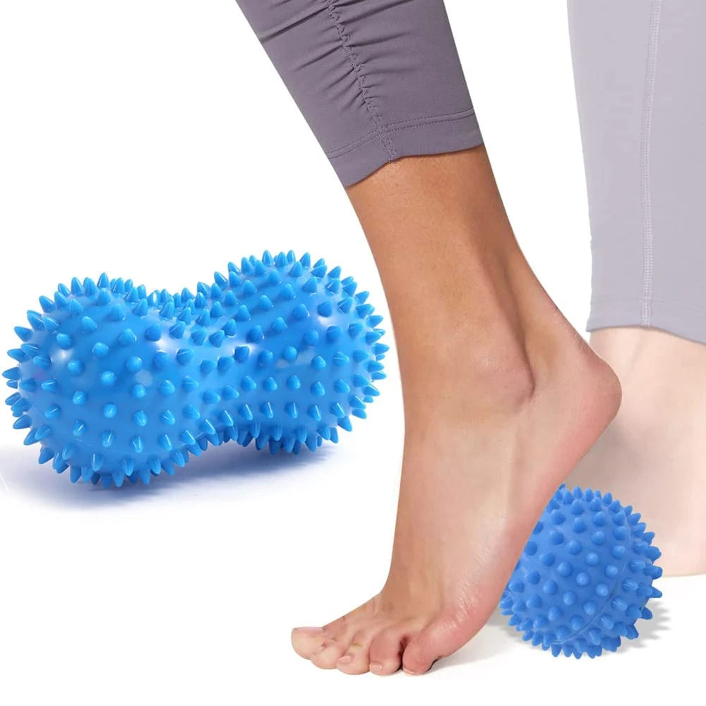 PVC Peanut Prickle Massage Ball – Muscle Relaxation Tool for Cervical, Plantar Fascia & Deep Tissue Therapy